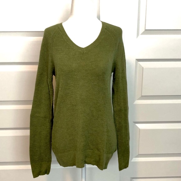 moss green sweater